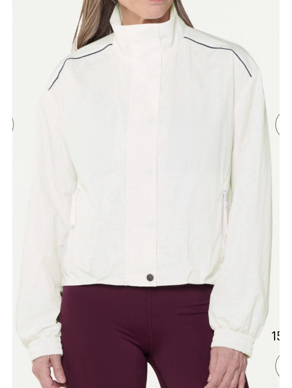 New Vouri Eaton Fitness Jacket In White Size S $148